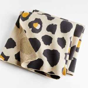 Leopard baby stroller blanket
